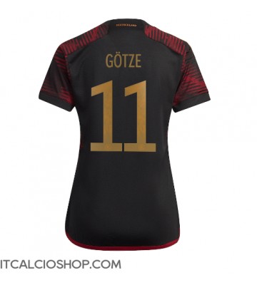 Germania Mario Gotze #11 Seconda Maglia Femmina Mondiali 2022 Manica Corta